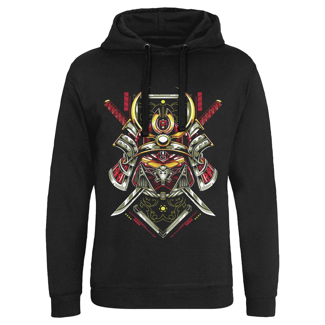 Japanese Mens Hoodie Without Pocket Warriors B983