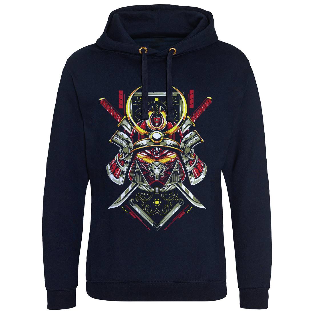 Japanese Mens Hoodie Without Pocket Warriors B983