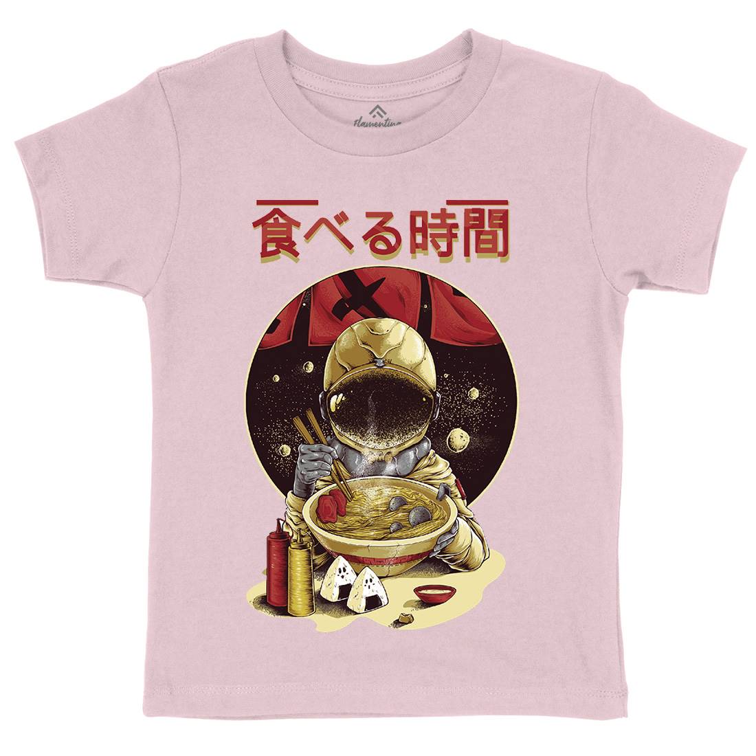 Astronaut Food Kids Organic Crew Neck T-Shirt Space B985