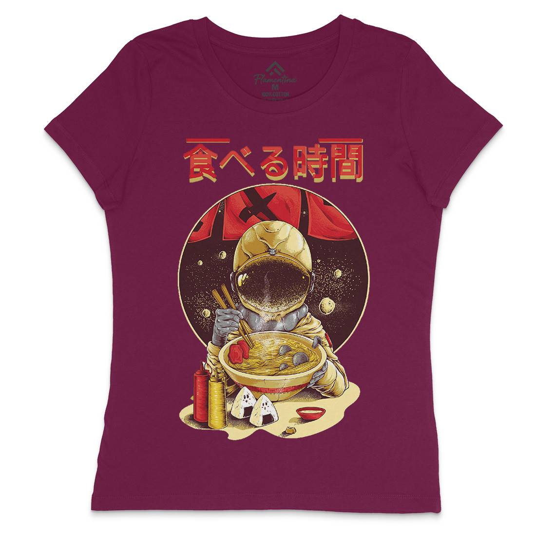 Astronaut Food Womens Crew Neck T-Shirt Space B985