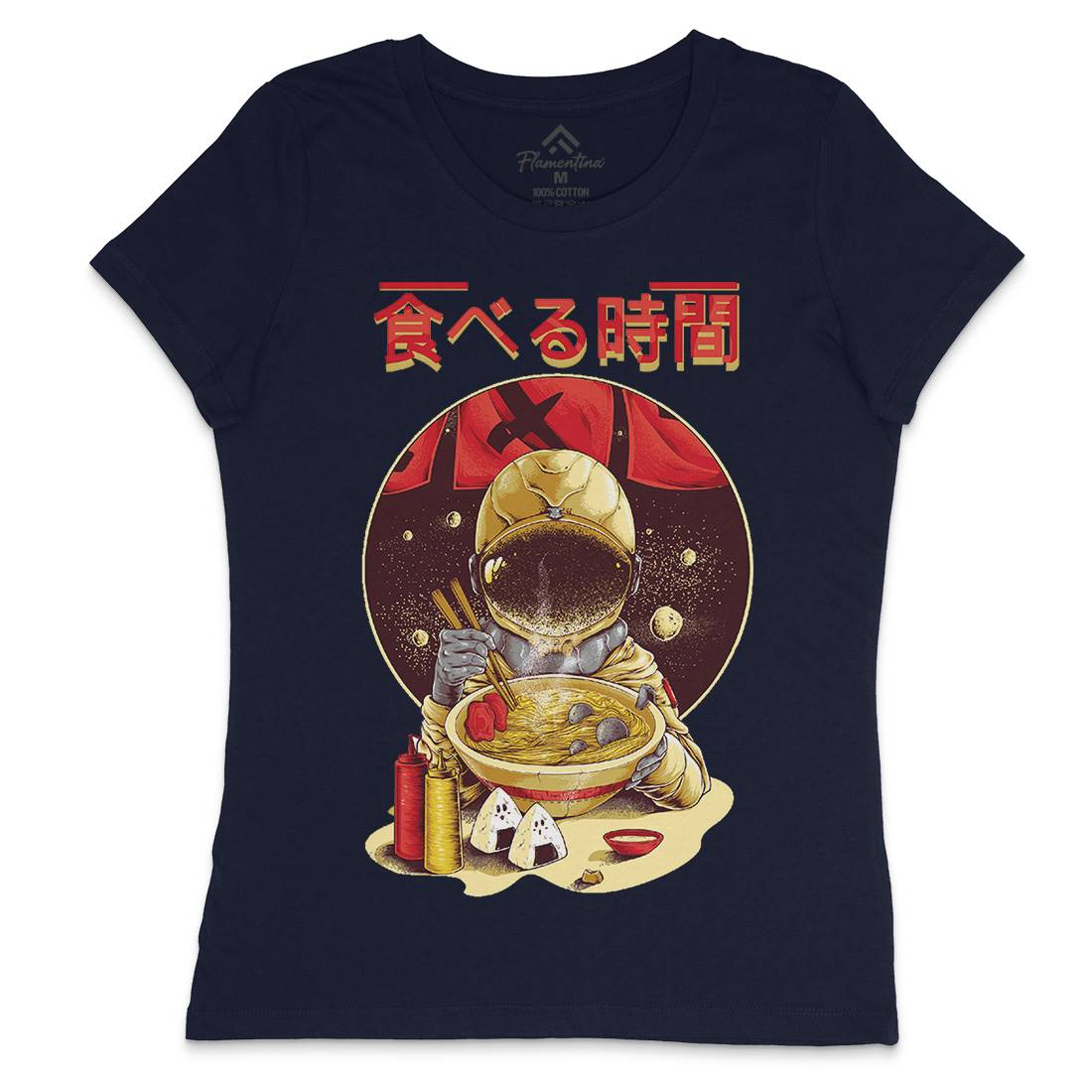 Astronaut Food Womens Crew Neck T-Shirt Space B985