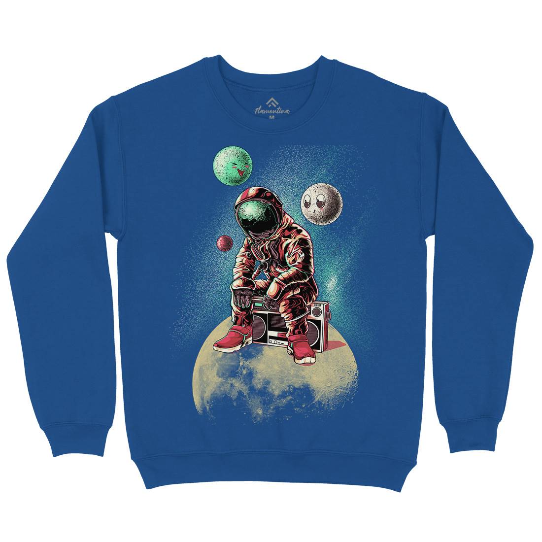 Astronaut Moon Kids Crew Neck Sweatshirt Space B986