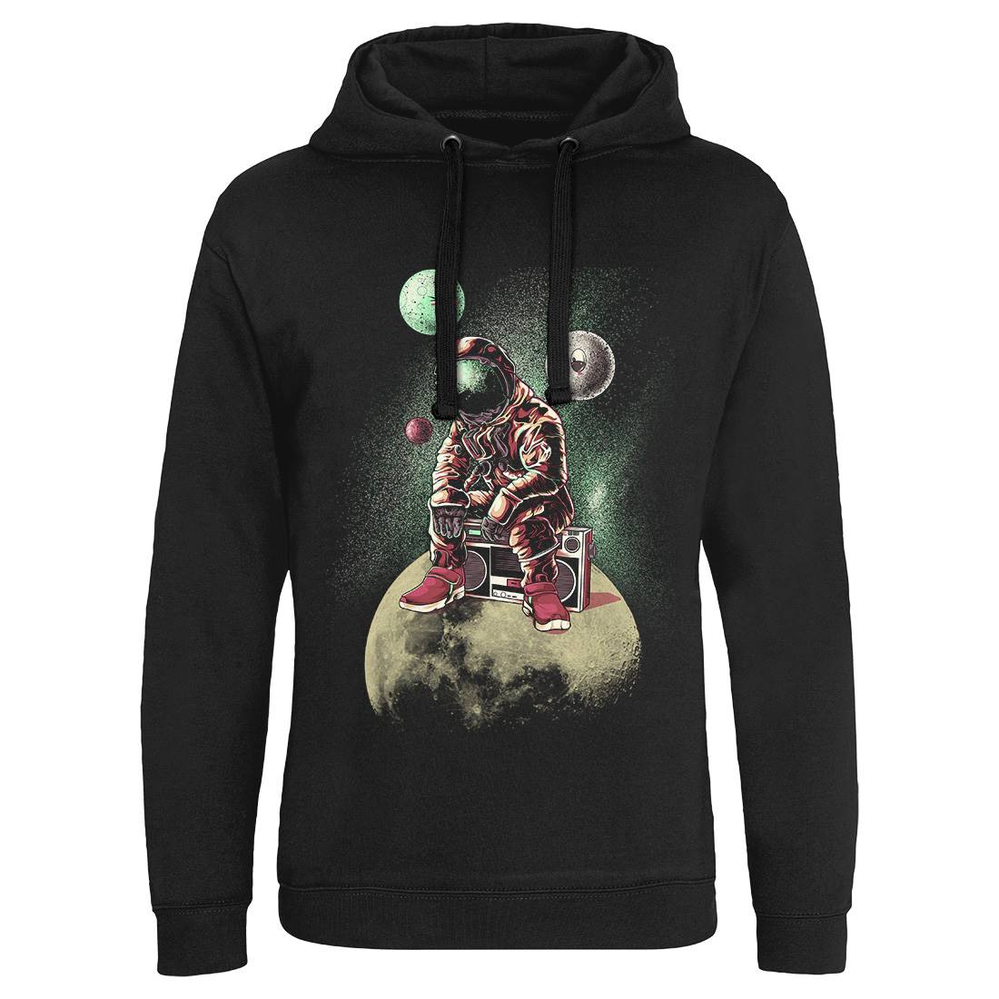 Astronaut Moon Mens Hoodie Without Pocket Space B986
