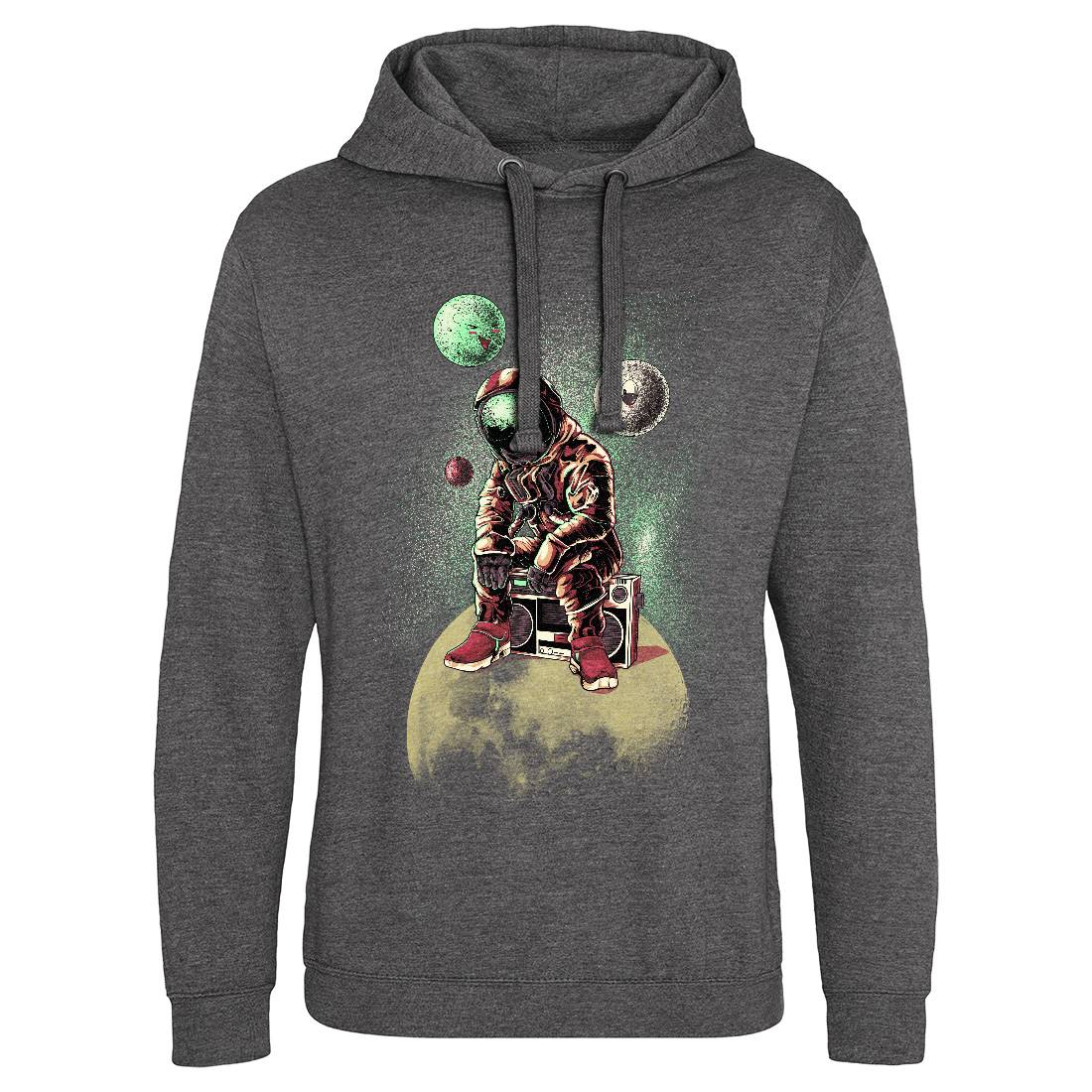Astronaut Moon Mens Hoodie Without Pocket Space B986