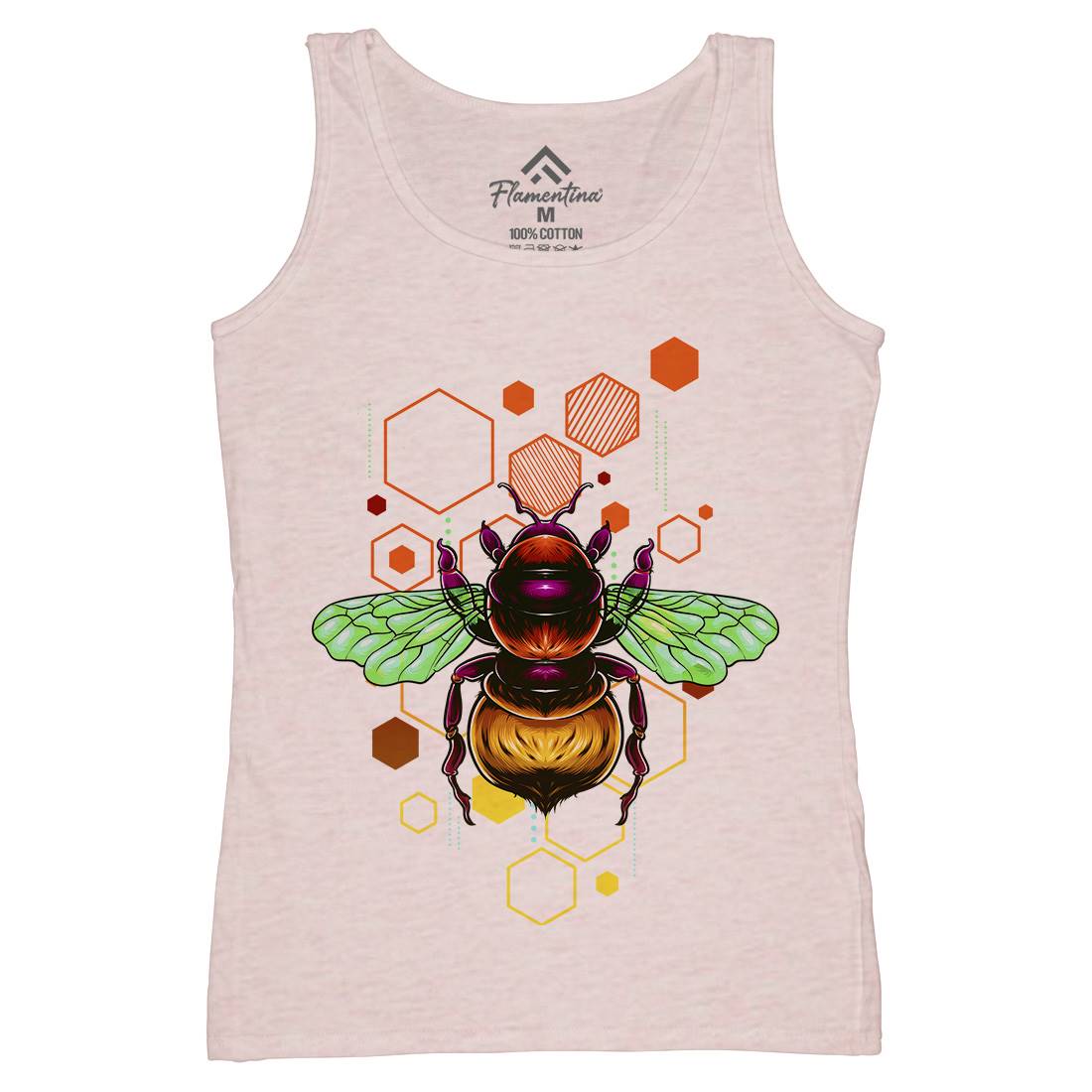 Honey Bee Womens Organic Tank Top Vest Nature B987