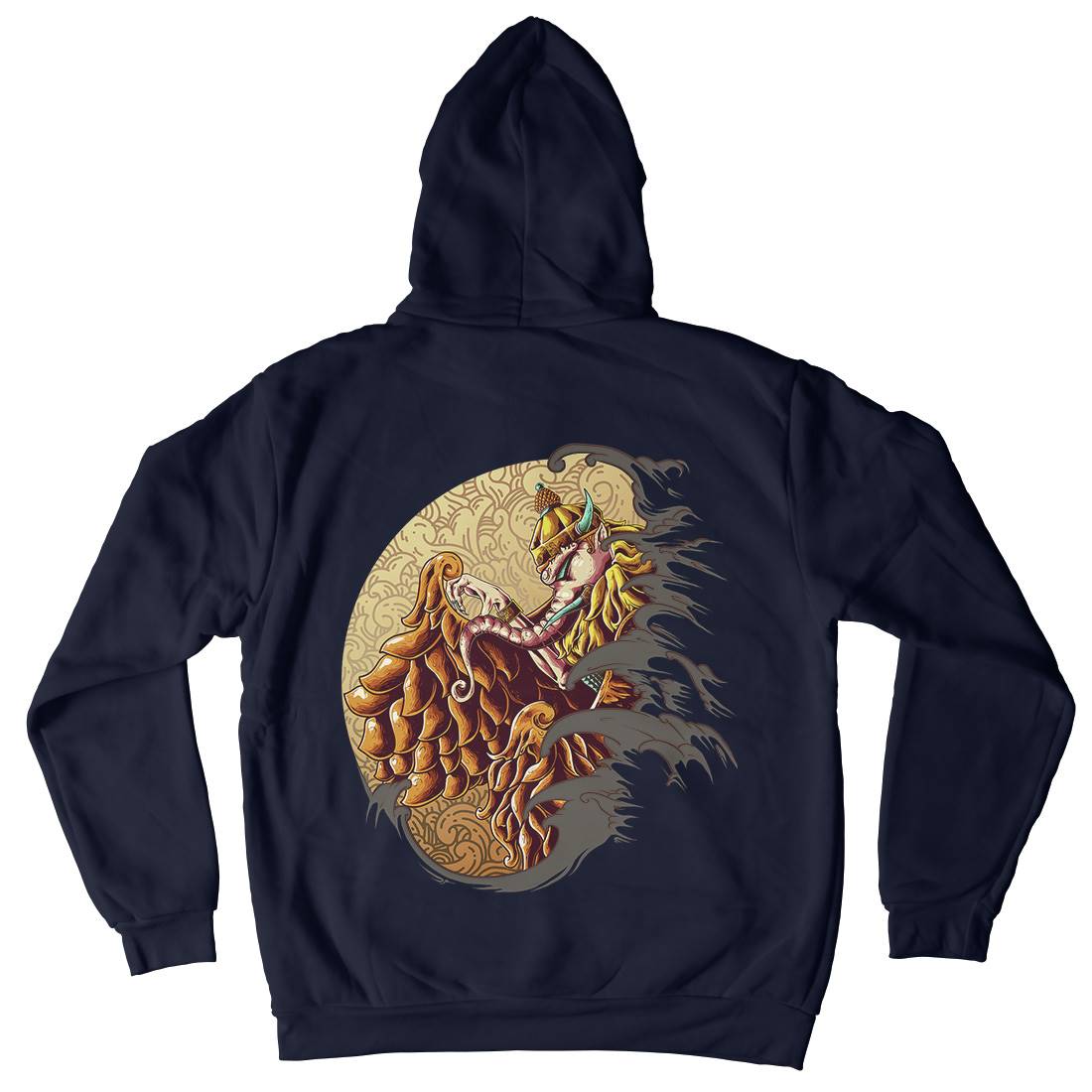Mythical Elephant Mens Hoodie With Pocket Asian B988