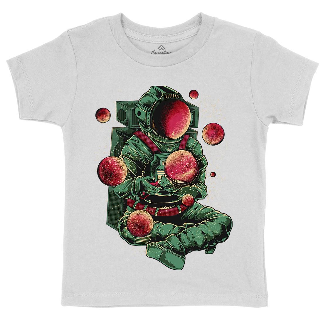 Astronaut Creator Kids Organic Crew Neck T-Shirt Space B989
