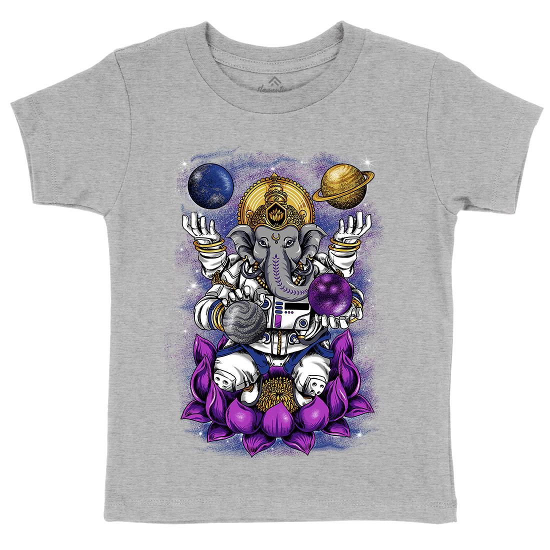 Lord Ganesha Kids Crew Neck T-Shirt Asian B991