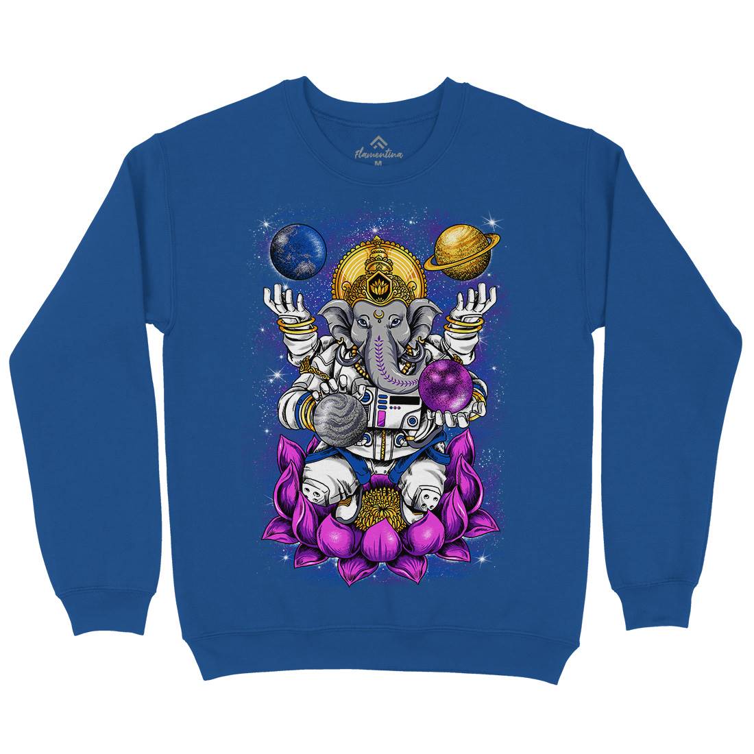 Lord Ganesha Kids Crew Neck Sweatshirt Asian B991