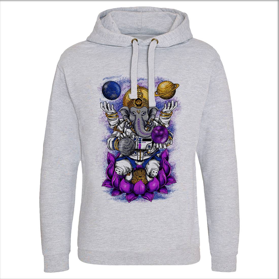 Lord Ganesha Mens Hoodie Without Pocket Asian B991