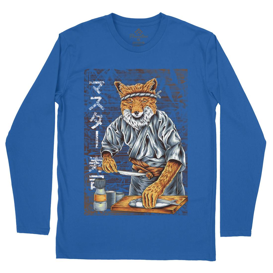 Japan Fox Mens Long Sleeve T-Shirt Asian B994