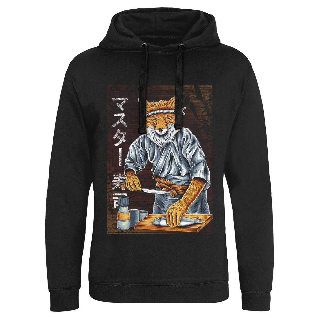 Japan Fox Mens Hoodie Without Pocket Asian B994