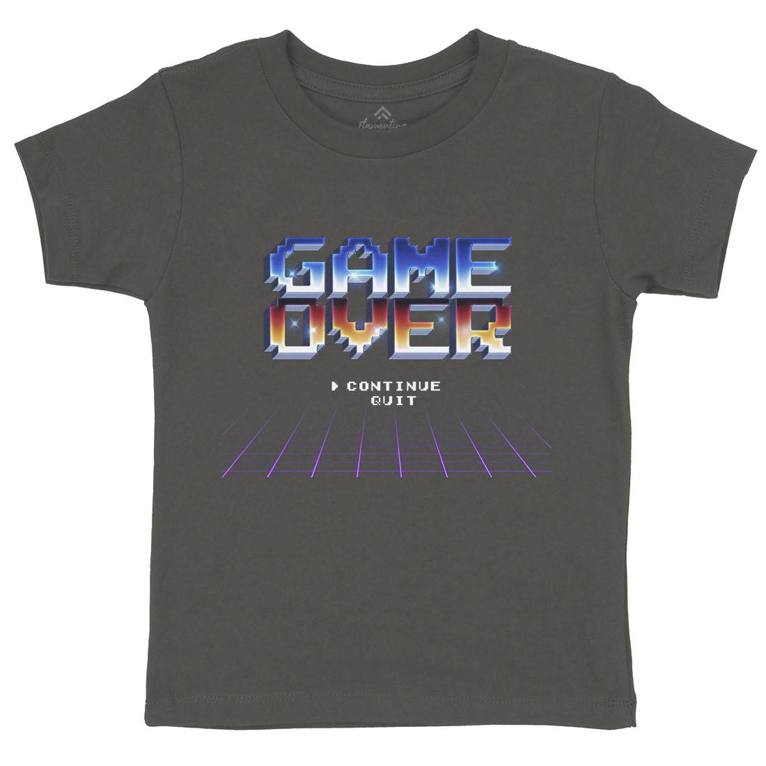 Game Over Kids Organic Crew Neck T-Shirt Geek B995