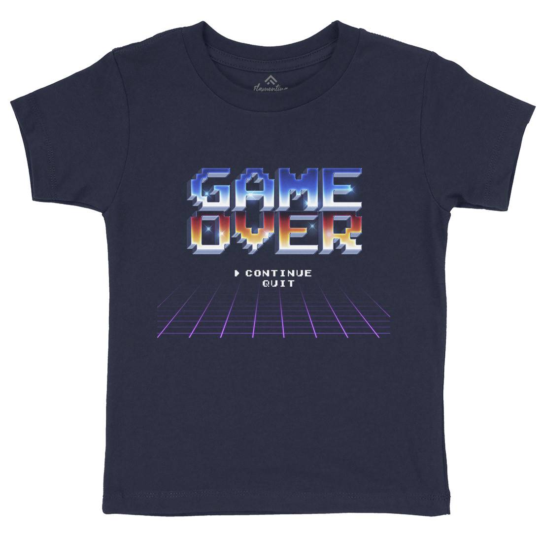 Game Over Kids Organic Crew Neck T-Shirt Geek B995
