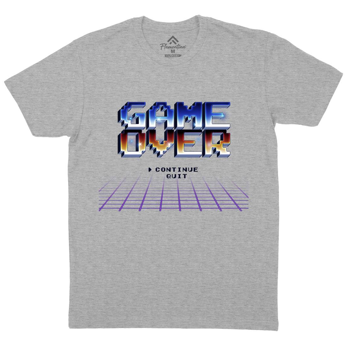 Game Over Mens Crew Neck T-Shirt Geek B995