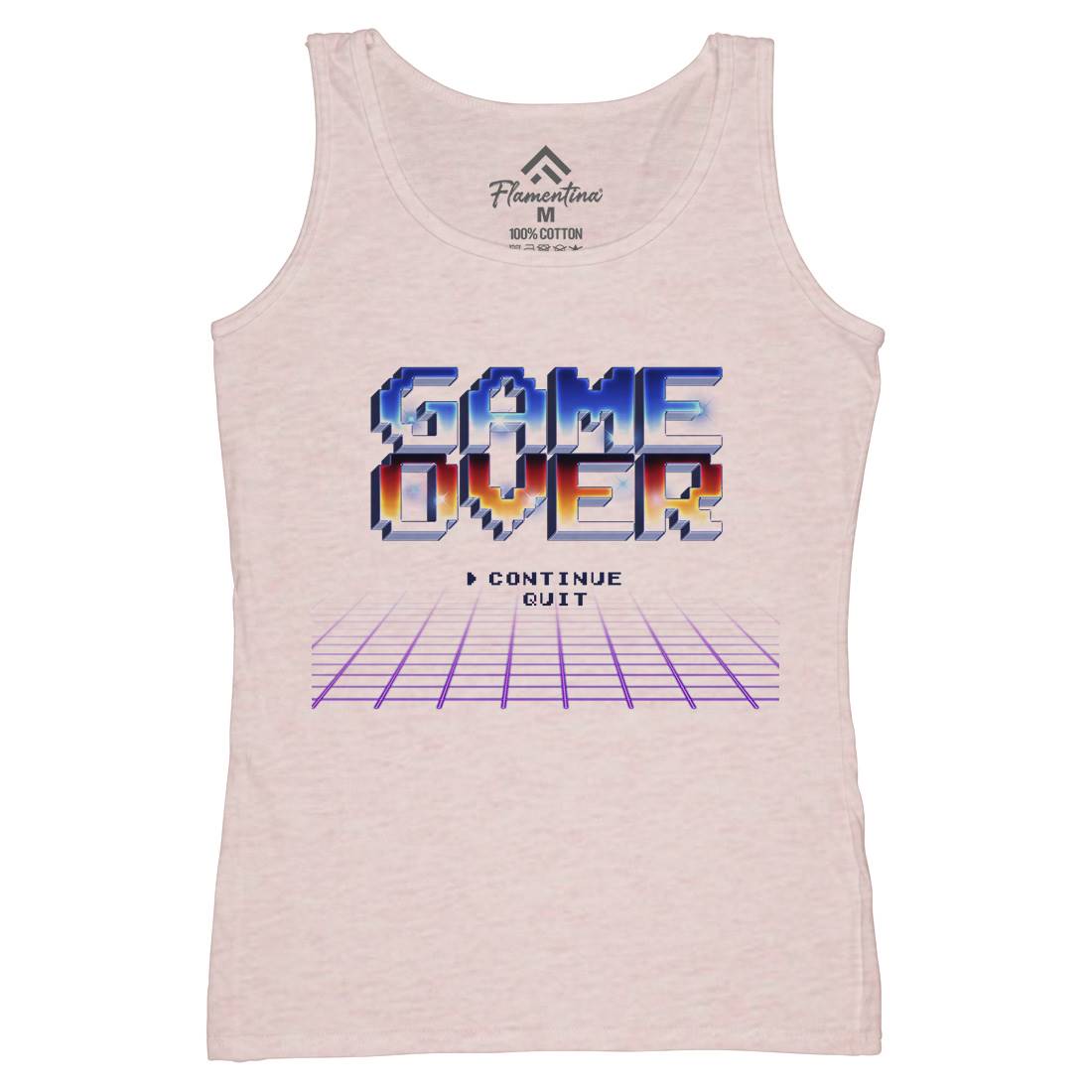 Game Over Womens Organic Tank Top Vest Geek B995