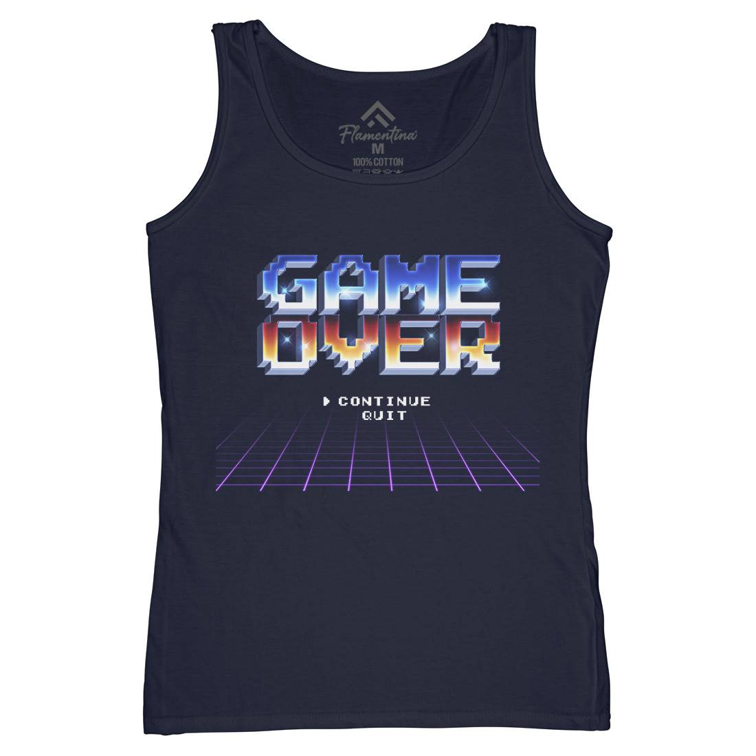 Game Over Womens Organic Tank Top Vest Geek B995