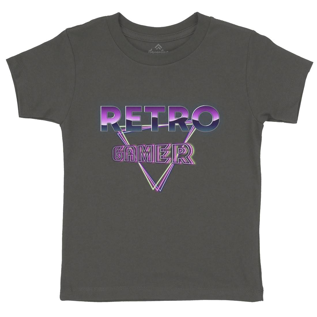 Retro Gamer Kids Crew Neck T-Shirt Geek B996