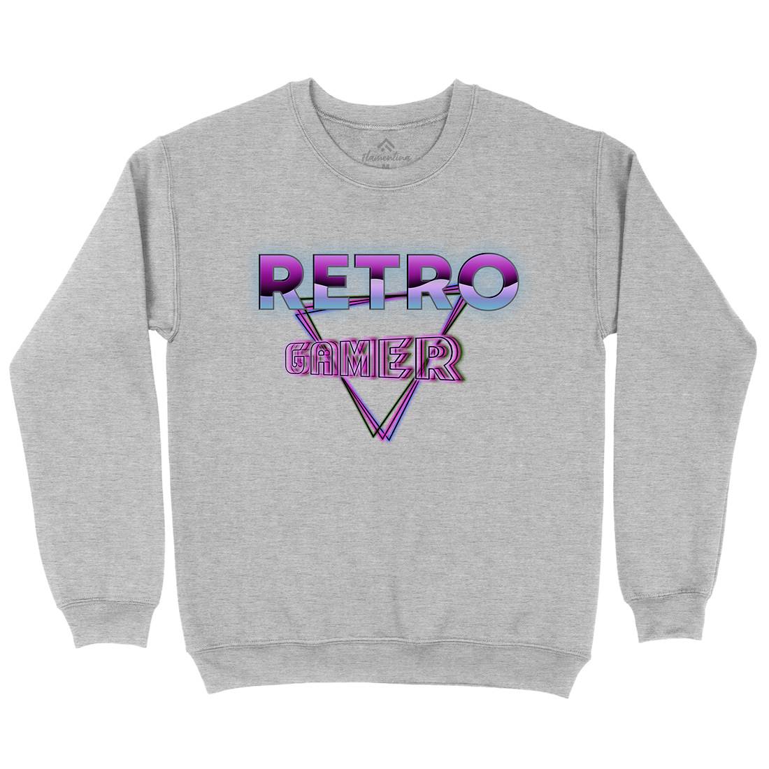 Retro Gamer Mens Crew Neck Sweatshirt Geek B996
