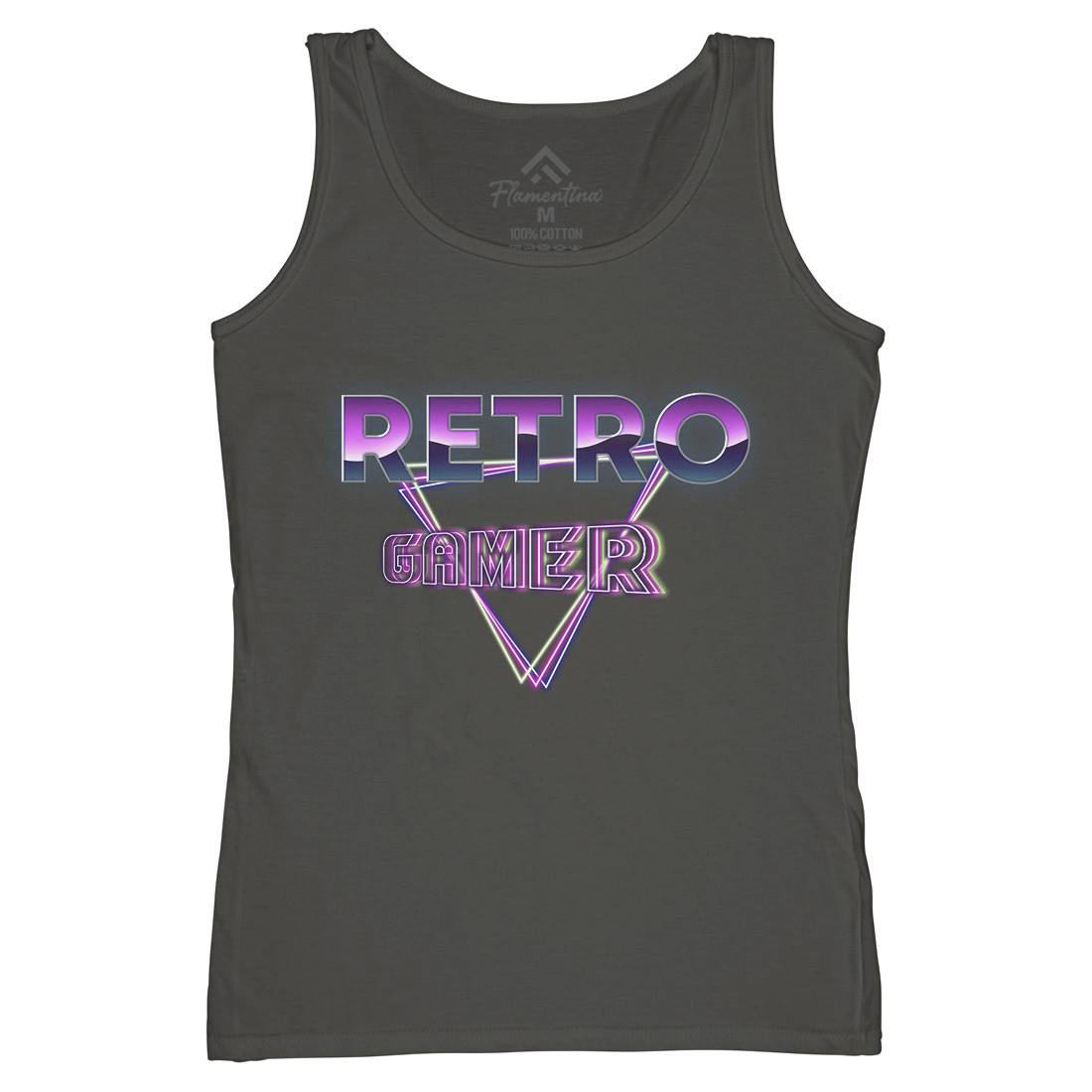 Retro Gamer Womens Organic Tank Top Vest Geek B996