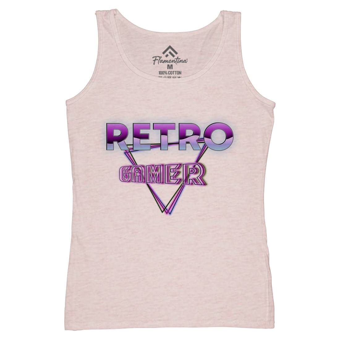 Retro Gamer Womens Organic Tank Top Vest Geek B996