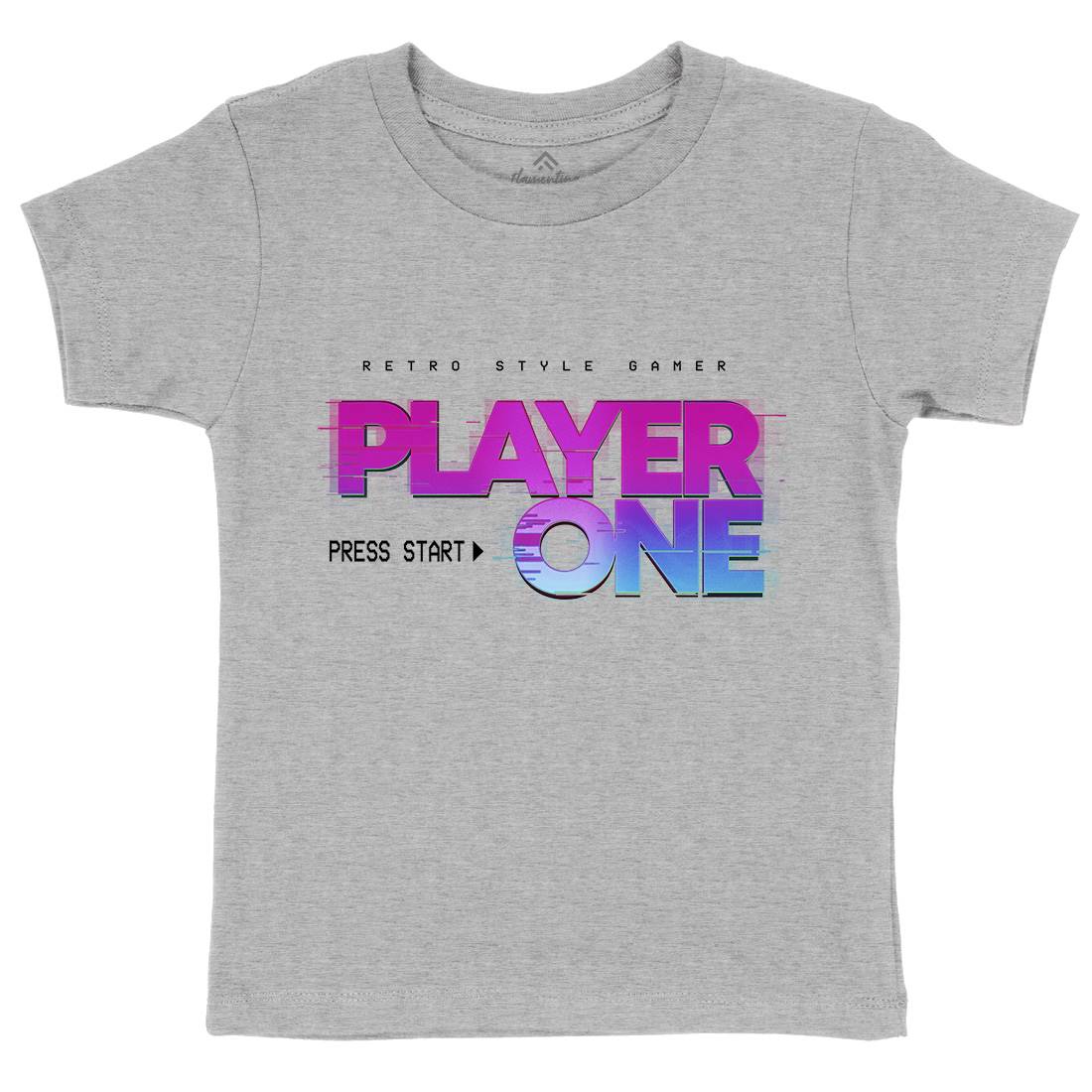 Player One Kids Crew Neck T-Shirt Geek B997