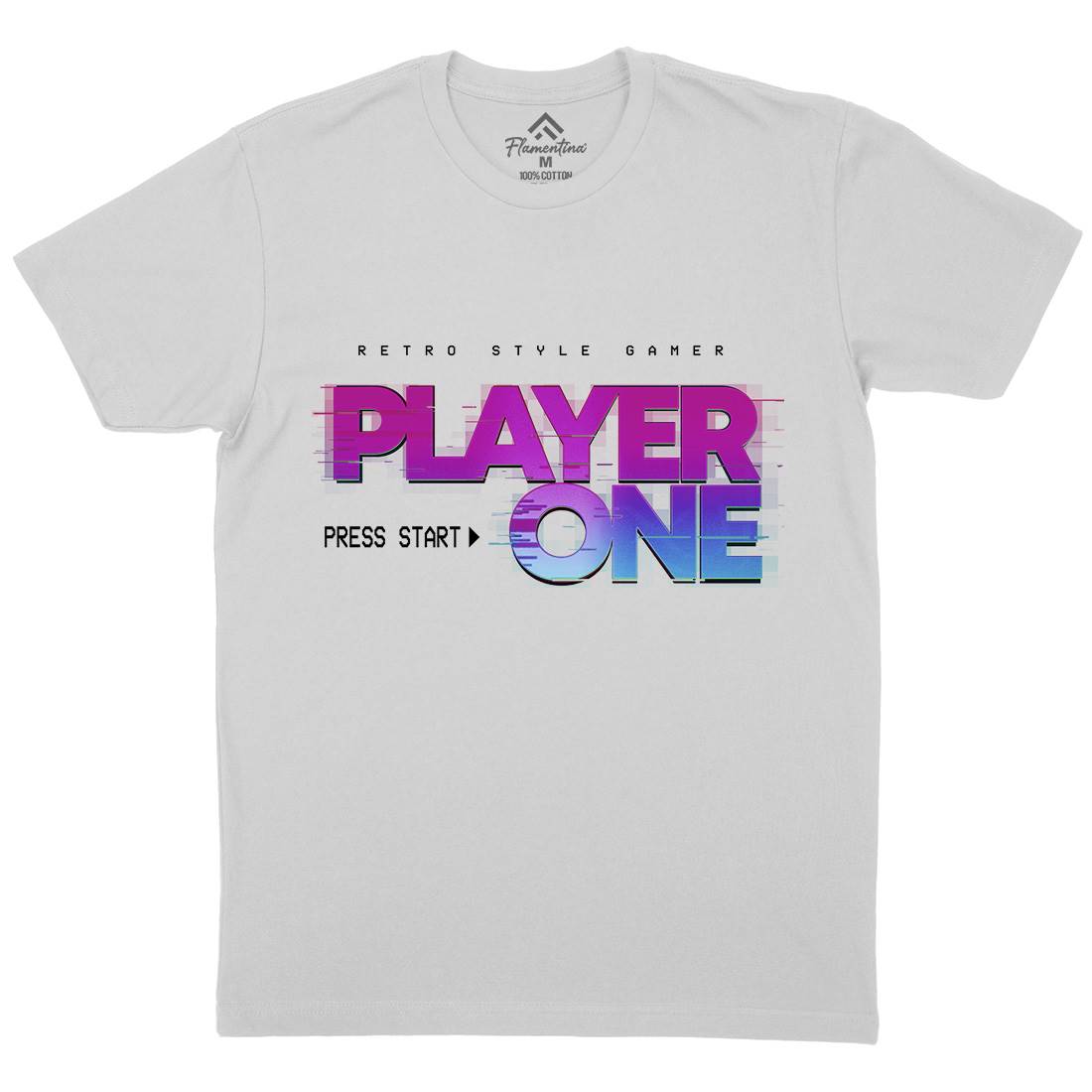 Player One Mens Crew Neck T-Shirt Geek B997