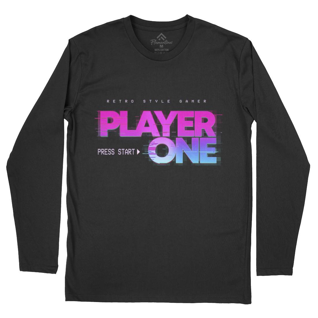 Player One Mens Long Sleeve T-Shirt Geek B997