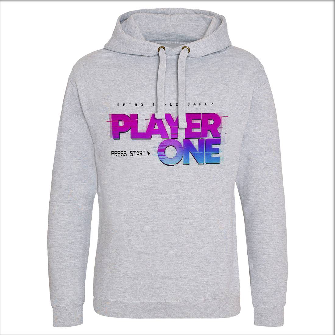 Player One Mens Hoodie Without Pocket Geek B997