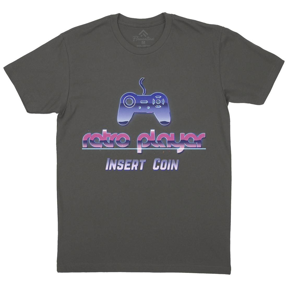 Retro Player Mens Crew Neck T-Shirt Geek B998