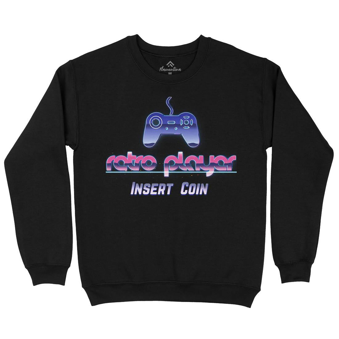 Retro Player Mens Crew Neck Sweatshirt Geek B998