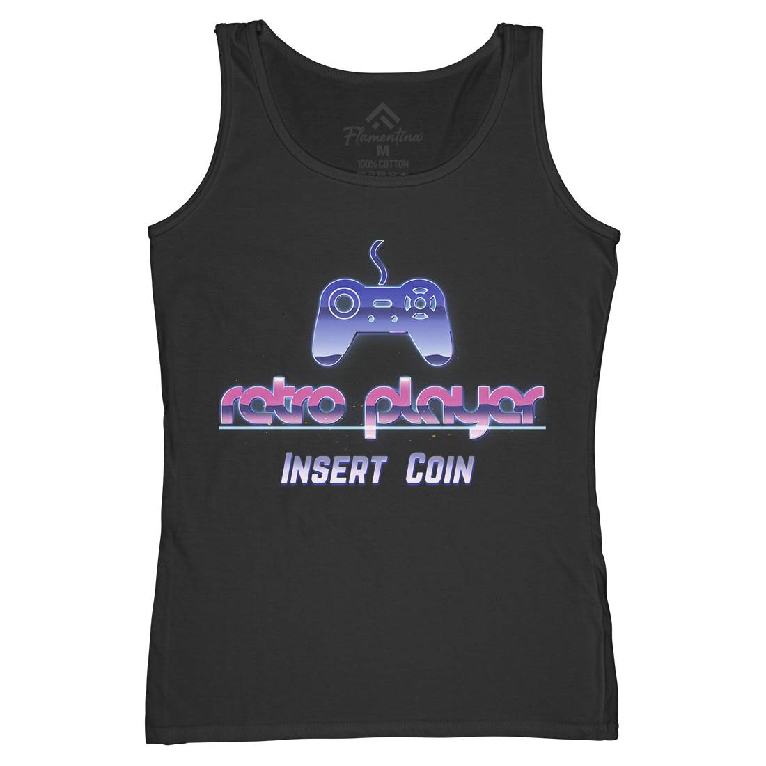 Retro Player Womens Organic Tank Top Vest Geek B998
