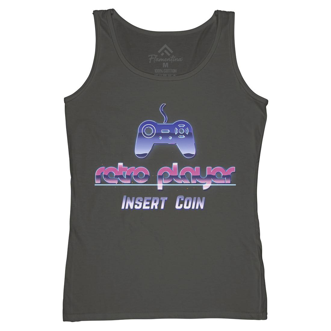 Retro Player Womens Organic Tank Top Vest Geek B998