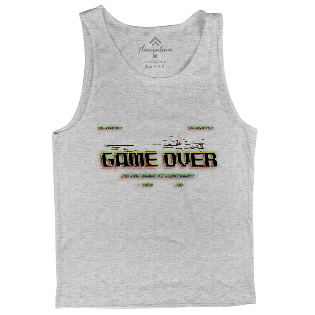Game Over Continue Mens Tank Top Vest Geek B999