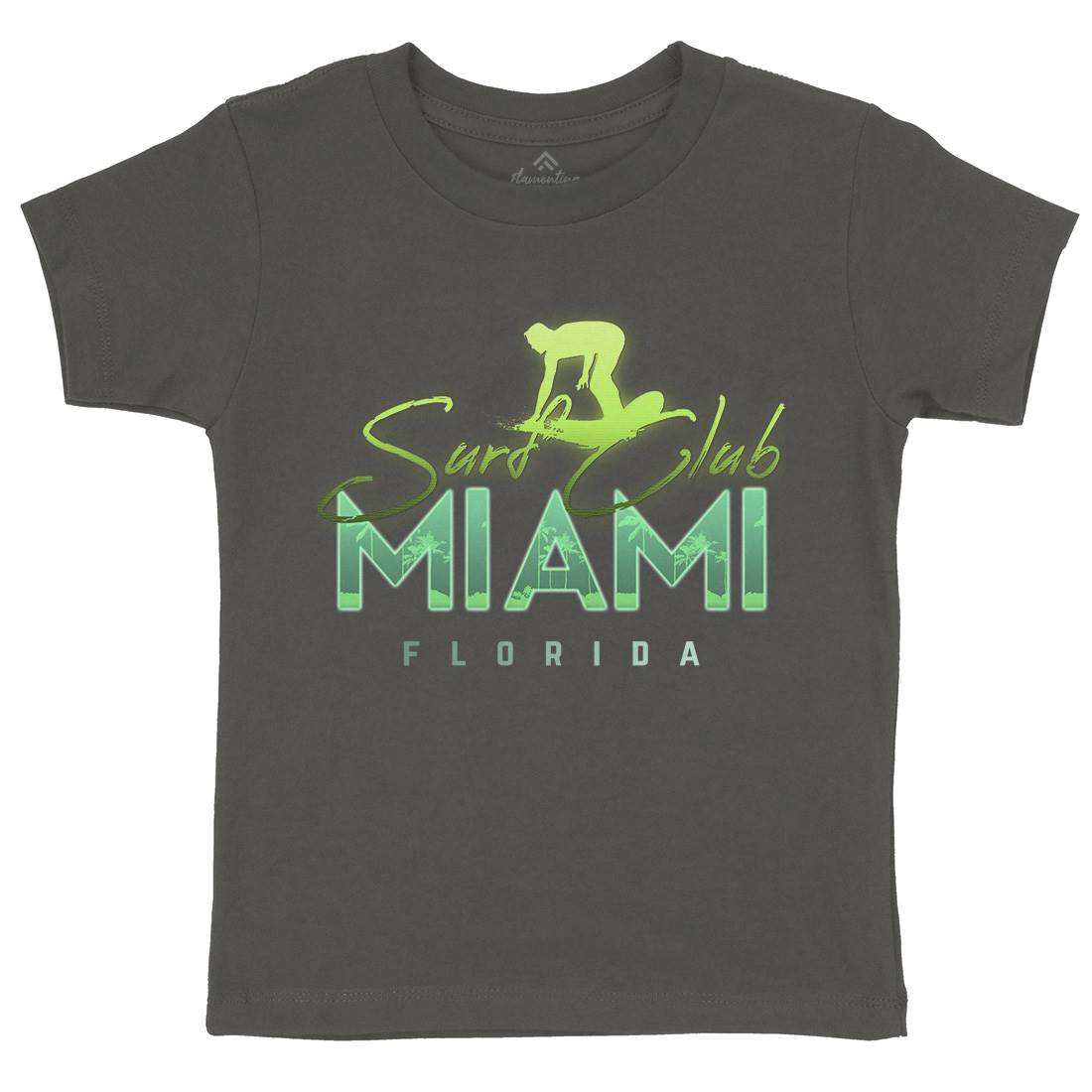 Miami Club Kids Organic Crew Neck T-Shirt Surf C000