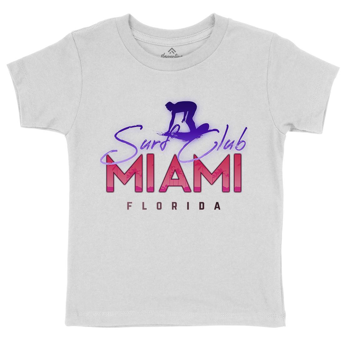 Miami Club Kids Crew Neck T-Shirt Surf C000