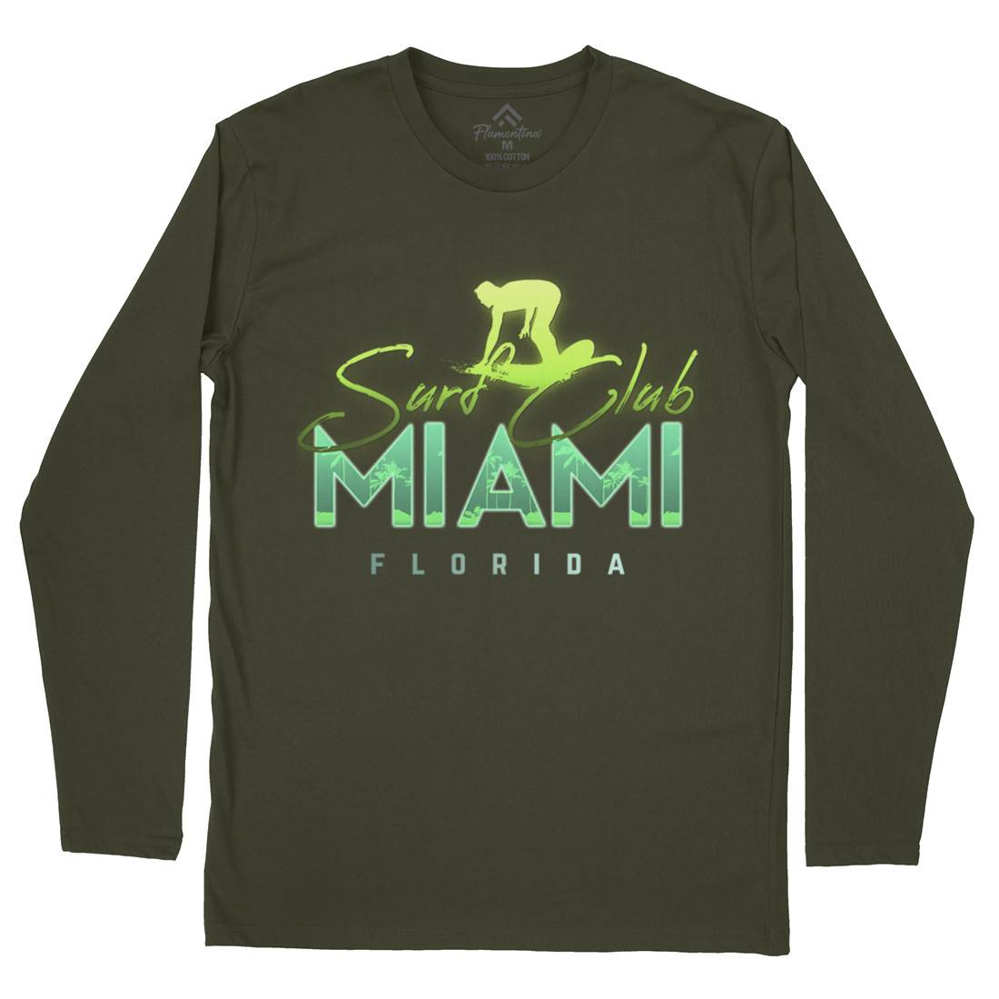 Miami Club Mens Long Sleeve T-Shirt Surf C000