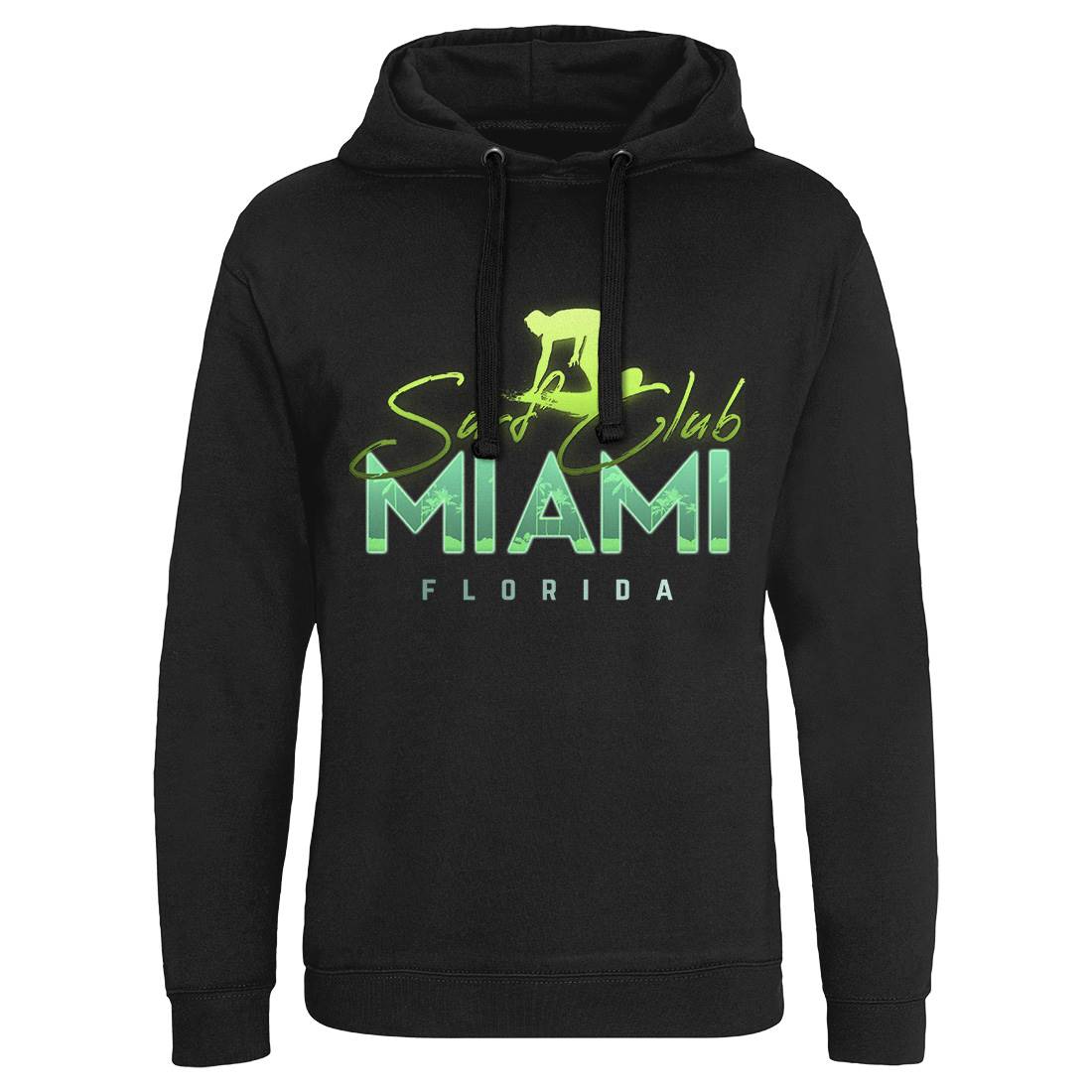 Miami Club Mens Hoodie Without Pocket Surf C000