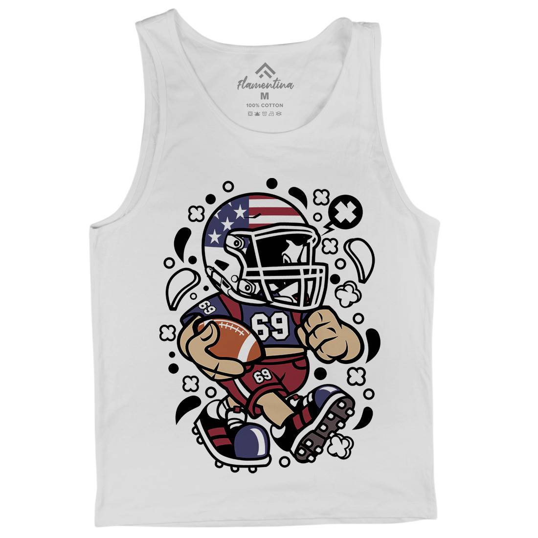 American Football Kid Mens Tank Top Vest Sport C002