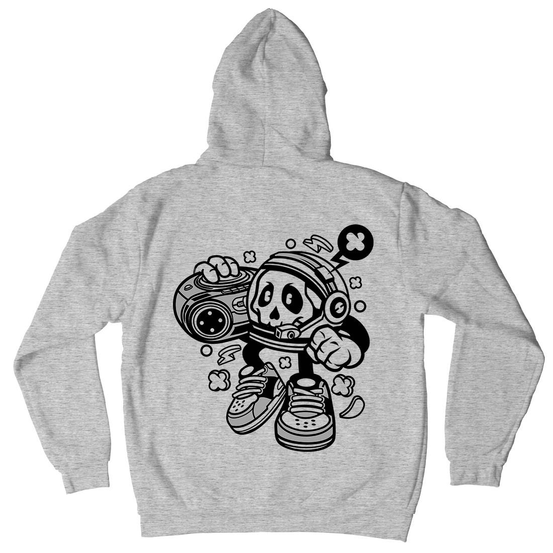Astronaut Boombox Mens Hoodie With Pocket Space C005