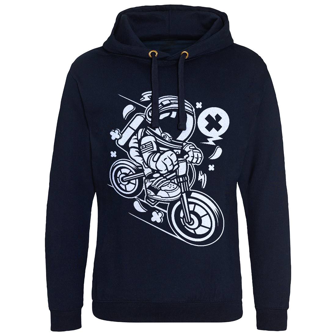 Astronaut Downhill Mens Hoodie Without Pocket Space C007
