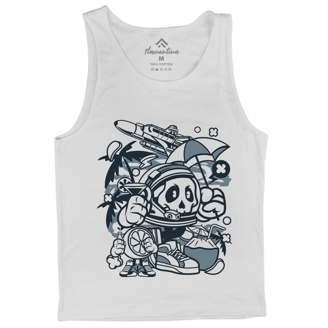 Astronaut Holiday Mens Tank Top Vest Space C009