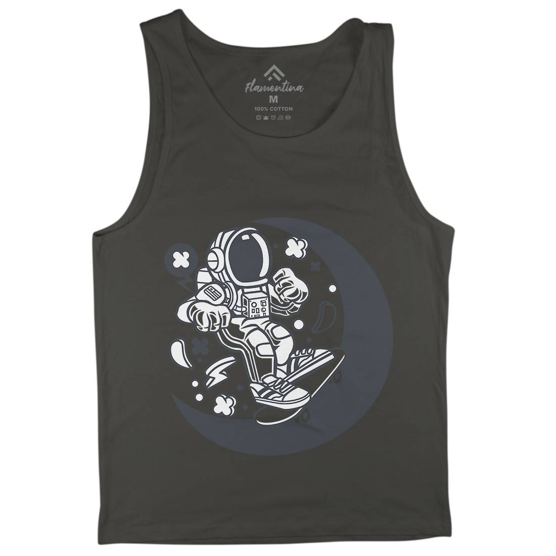 Astronaut Skater Moon Mens Tank Top Vest Space C011