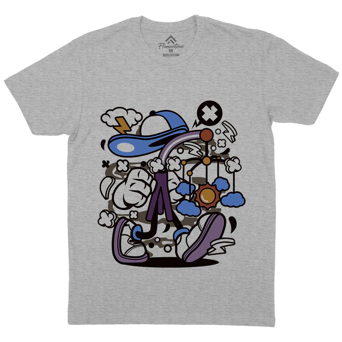 Baby Toy Mens Crew Neck T-Shirt Retro C012