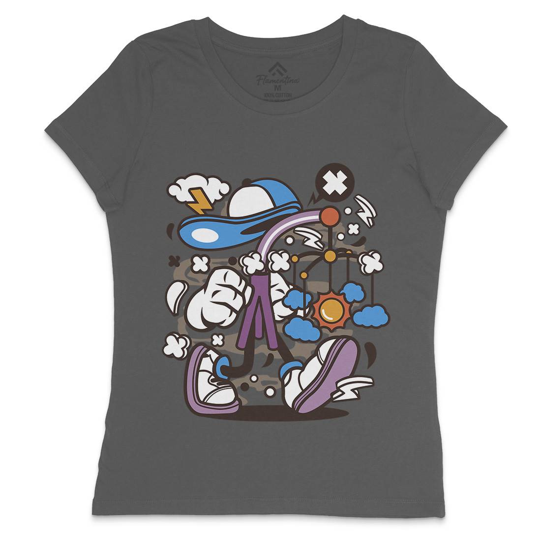 Baby Toy Womens Crew Neck T-Shirt Retro C012