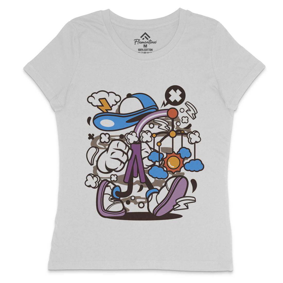 Baby Toy Womens Crew Neck T-Shirt Retro C012