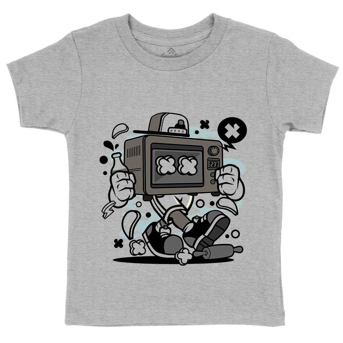 Baking Oven Kids Organic Crew Neck T-Shirt Retro C013