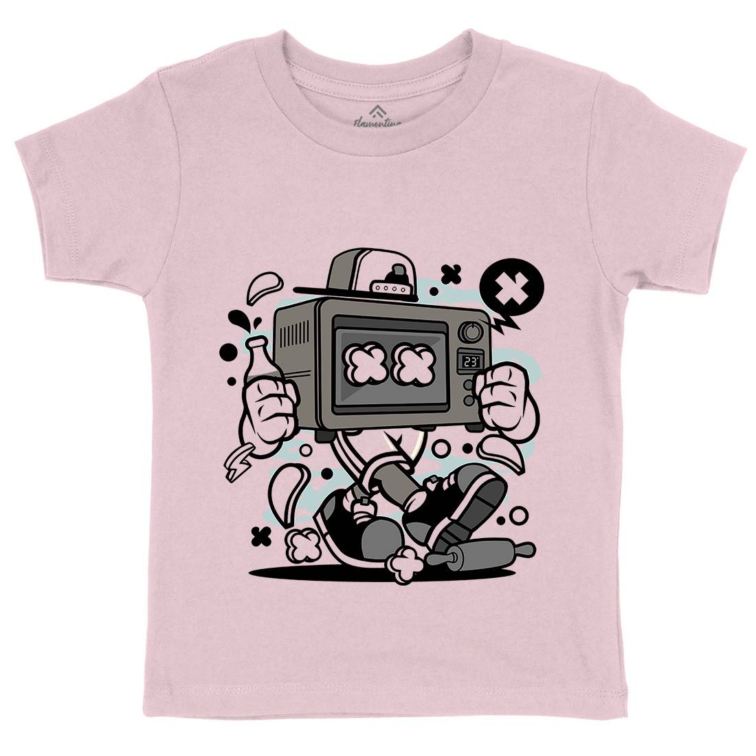 Baking Oven Kids Organic Crew Neck T-Shirt Retro C013