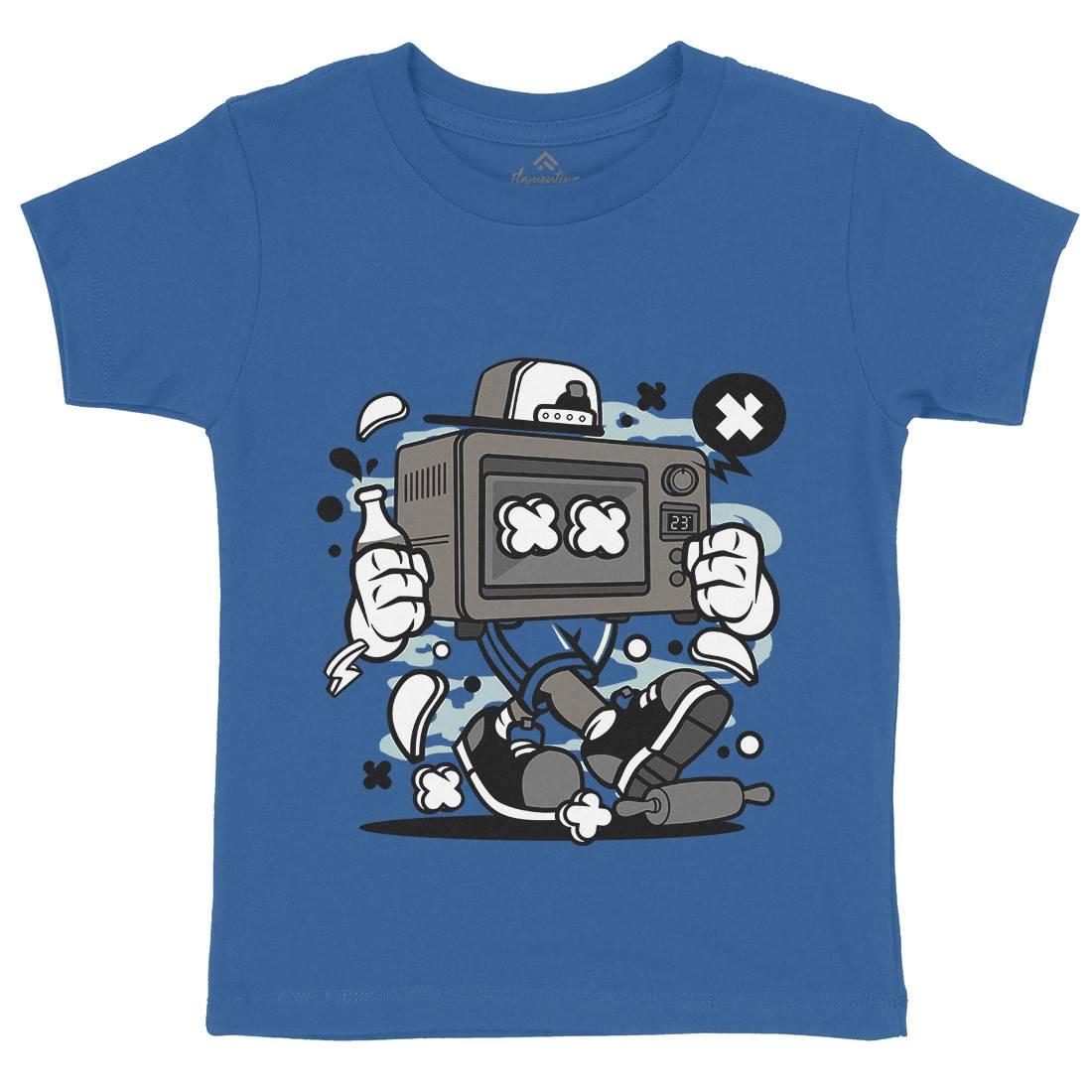 Baking Oven Kids Crew Neck T-Shirt Retro C013