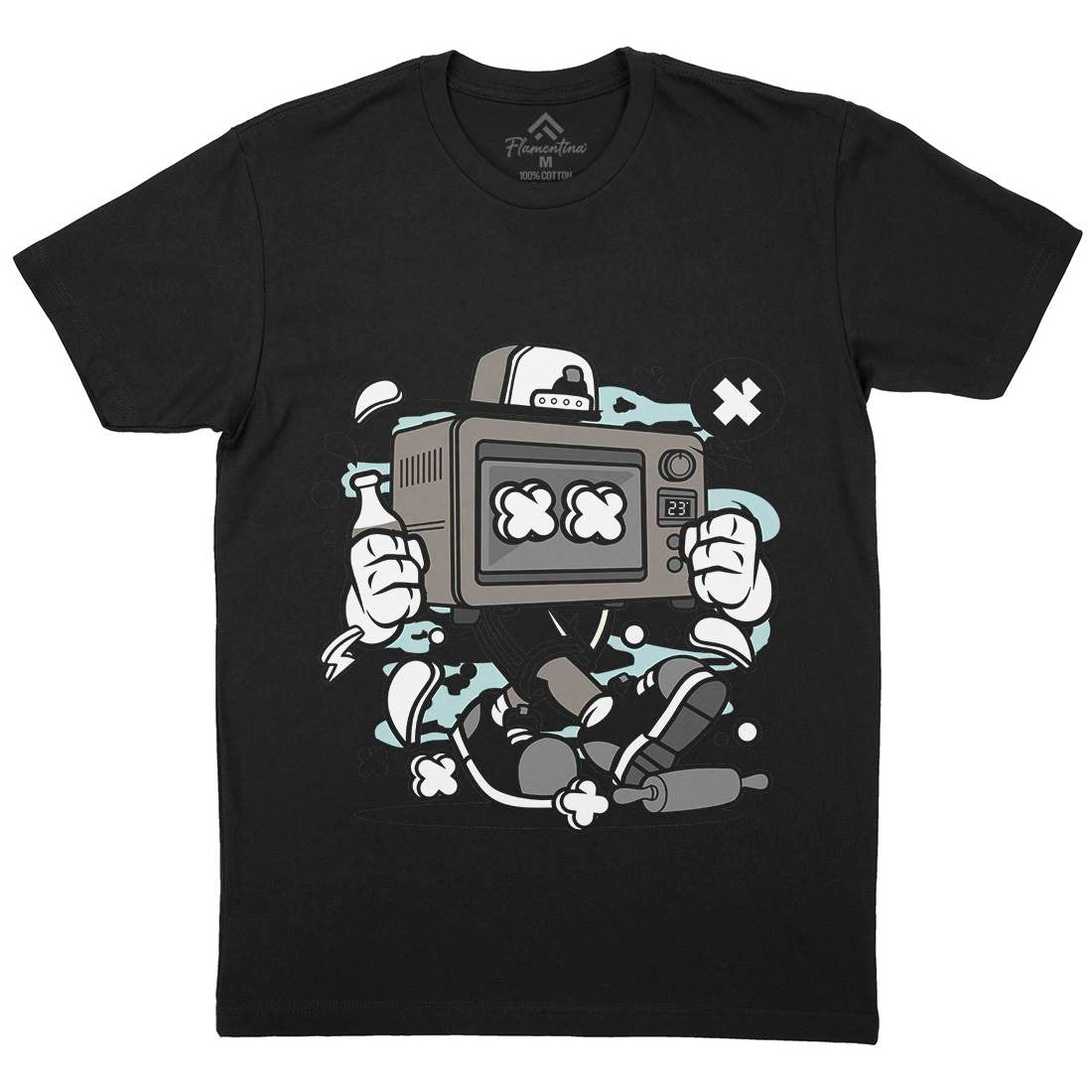 Baking Oven Mens Crew Neck T-Shirt Retro C013